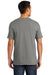 Port & Company PC099 Mens Beach Wash Short Sleeve Crewneck T-Shirt Pewter Grey Model Back