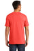 Port & Company PC099 Mens Beach Wash Short Sleeve Crewneck T-Shirt Poppy Red Model Back