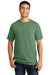 Port & Company PC099 Mens Beach Wash Short Sleeve Crewneck T-Shirt Safari Green Model Front