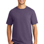 Port & Company Mens Beach Wash Short Sleeve Crewneck T-Shirt - Vintage Plum Purple