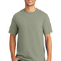 Port & Company Mens Beach Wash Short Sleeve Crewneck T-Shirt - Walnut