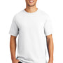 Port & Company Mens Beach Wash Short Sleeve Crewneck T-Shirt - White