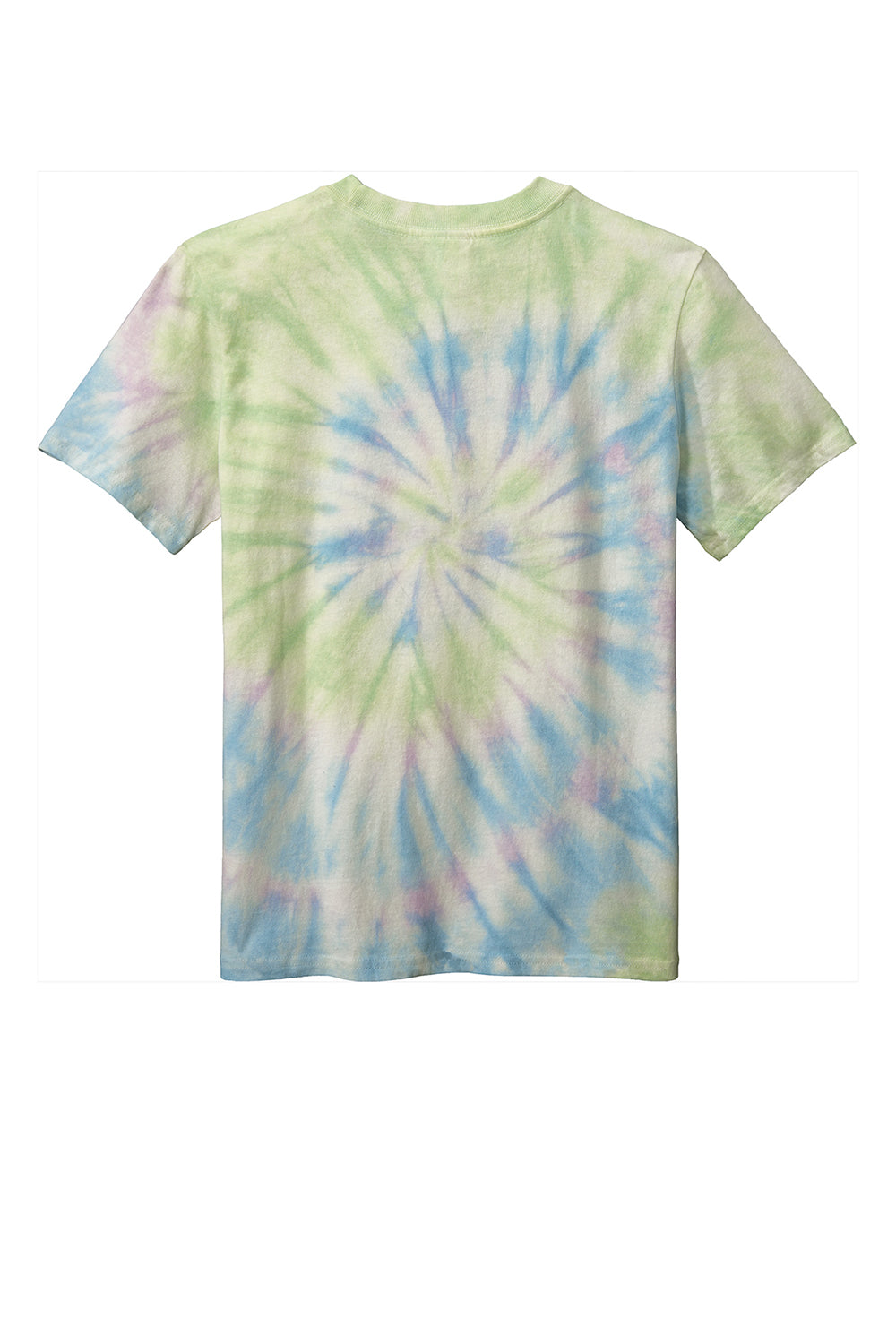 Port & Company PC147Y Youth Tie-Dye Short Sleeve Crewneck T-Shirt Watercolor Spiral Flat Back