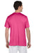 Hanes 4820 Mens Cool DRI FreshIQ Moisture Wicking Short Sleeve Crewneck T-Shirt Wow Pink Model Back