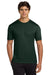 Hanes 4820 Mens Cool DRI FreshIQ Moisture Wicking Short Sleeve Crewneck T-Shirt Deep Forest Green Model Front