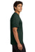 Hanes 4820 Mens Cool DRI FreshIQ Moisture Wicking Short Sleeve Crewneck T-Shirt Deep Forest Green Model Side