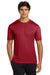 Hanes 4820 Mens Cool DRI FreshIQ Moisture Wicking Short Sleeve Crewneck T-Shirt Deep Red Model Front