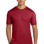 Hanes Mens Cool DRI FreshIQ Moisture Wicking Short Sleeve Crewneck T-Shirt - Deep Red