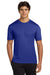 Hanes 4820 Mens Cool DRI FreshIQ Moisture Wicking Short Sleeve Crewneck T-Shirt Deep Royal Blue Model Front