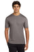 Hanes 4820 Mens Cool DRI FreshIQ Moisture Wicking Short Sleeve Crewneck T-Shirt Graphite Grey Model Front