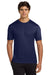 Hanes 4820 Mens Cool DRI FreshIQ Moisture Wicking Short Sleeve Crewneck T-Shirt Navy Blue Model Front