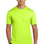 Hanes Mens Cool DRI FreshIQ Moisture Wicking Short Sleeve Crewneck T-Shirt - Safety Green