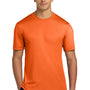 Hanes Mens Cool DRI FreshIQ Moisture Wicking Short Sleeve Crewneck T-Shirt - Safety Orange