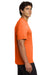 Hanes 4820 Mens Cool DRI FreshIQ Moisture Wicking Short Sleeve Crewneck T-Shirt Safety Orange Model Side