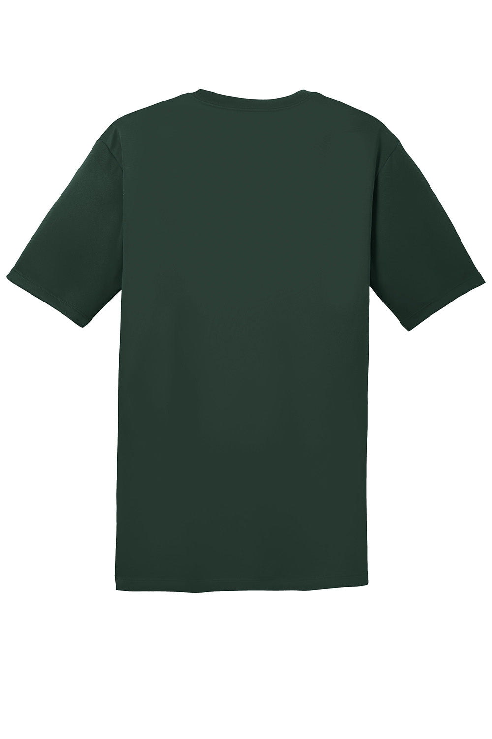 Hanes 4820 Mens Cool DRI FreshIQ Moisture Wicking Short Sleeve Crewneck T-Shirt Deep Forest Green Flat Back