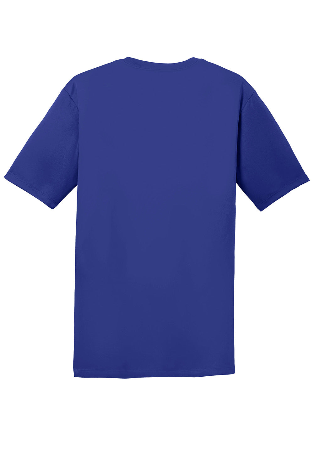 Hanes 4820 Mens Cool DRI FreshIQ Moisture Wicking Short Sleeve Crewneck T-Shirt Deep Royal Blue Flat Back