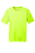 Hanes 4820 Mens Cool DRI FreshIQ Moisture Wicking Short Sleeve Crewneck T-Shirt Safety Green Flat Front