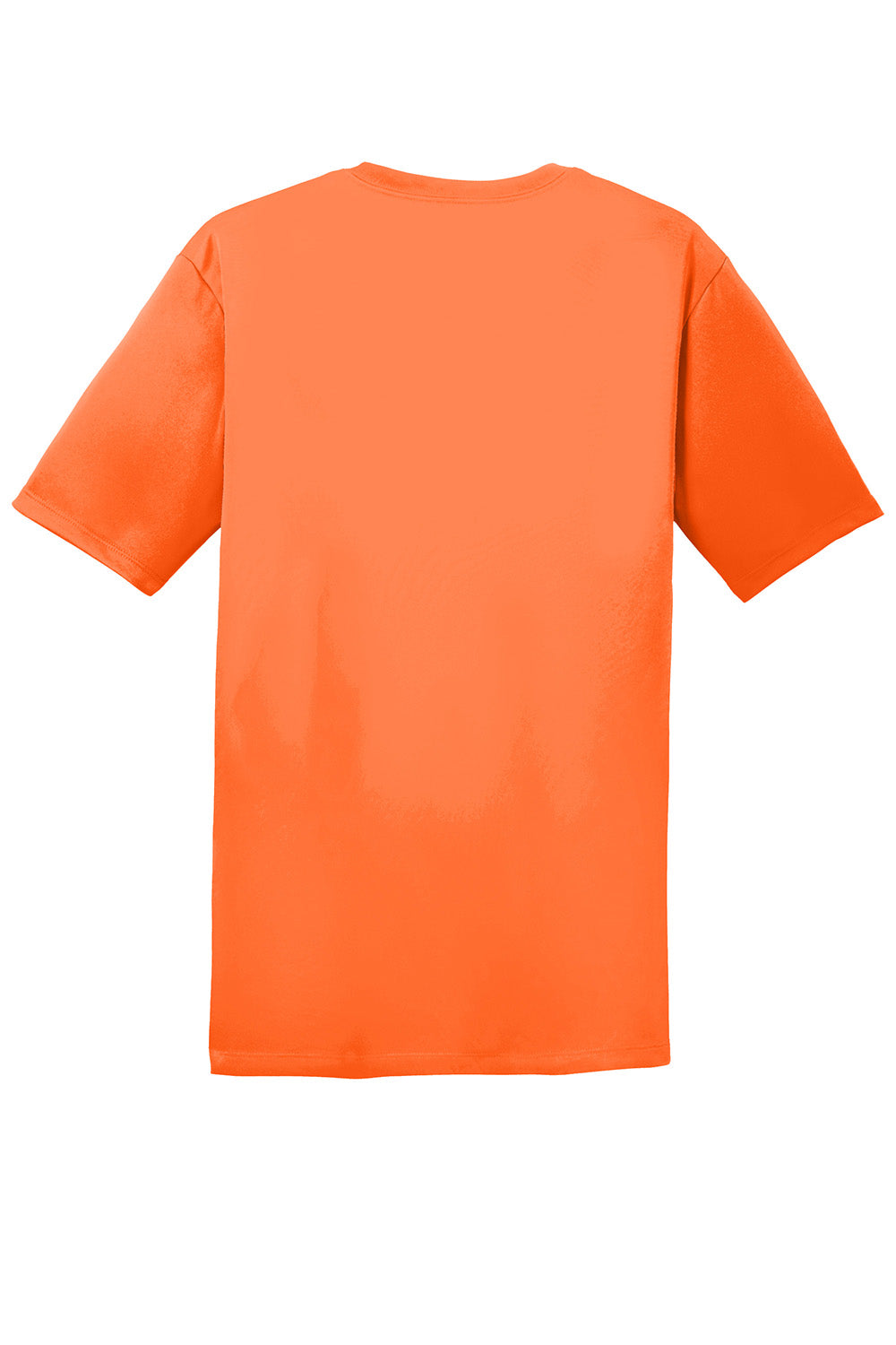 Hanes 4820 Mens Cool DRI FreshIQ Moisture Wicking Short Sleeve Crewneck T-Shirt Safety Orange Flat Back