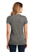 District DM104L Womens Perfect Weight Short Sleeve Crewneck T-Shirt Heather Charcoal Grey Model Back