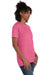 Hanes 4980 Mens Nano-T Short Sleeve Crewneck T-Shirt Heather Wow Pink Model 3Q