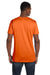 Hanes 4980 Mens Nano-T Short Sleeve Crewneck T-Shirt Orange Model Back