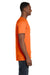 Hanes 4980 Mens Nano-T Short Sleeve Crewneck T-Shirt Orange Model Side