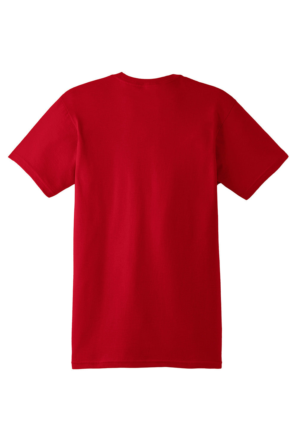 Hanes 4980 Mens Nano-T Short Sleeve Crewneck T-Shirt Deep Red Flat Back