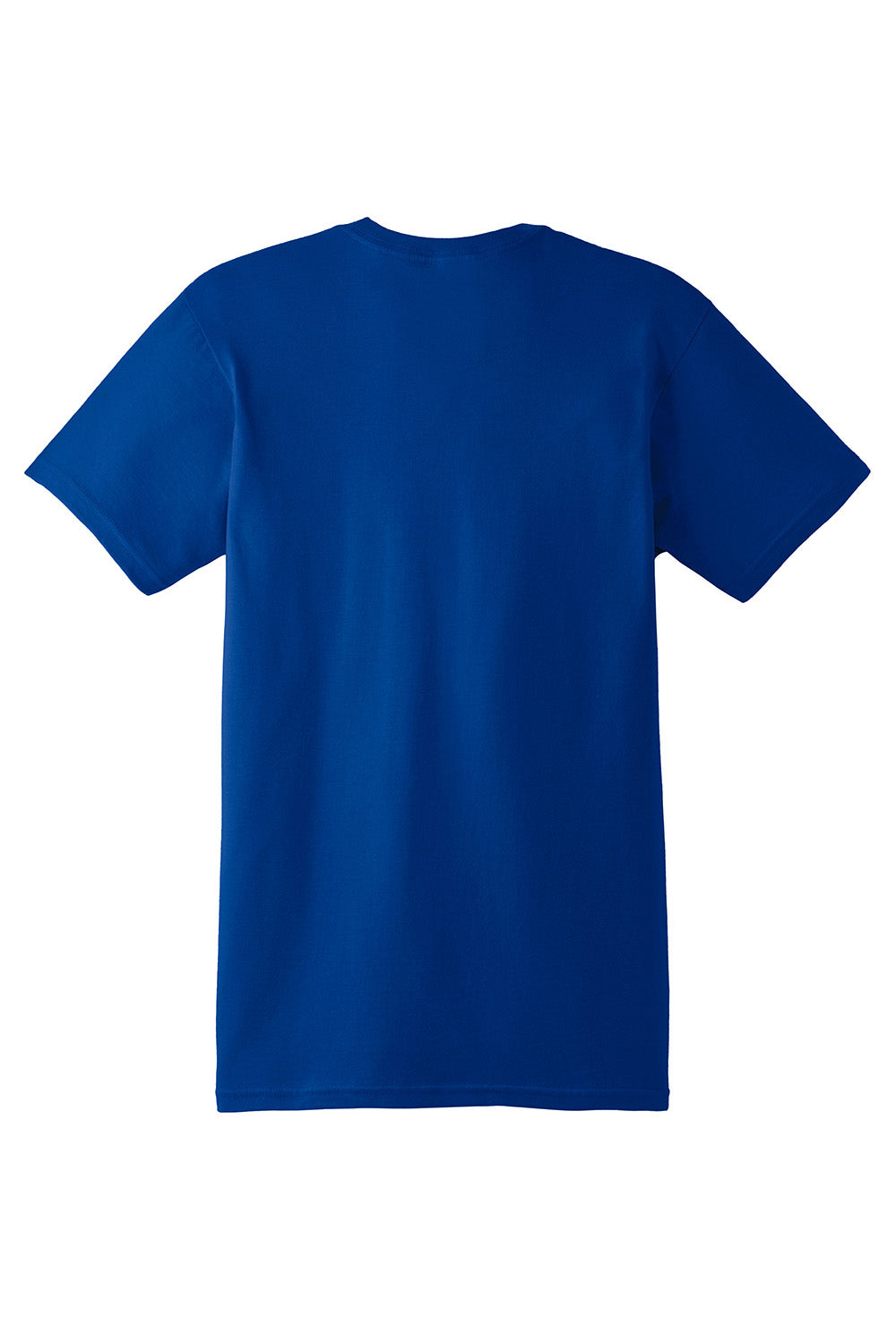 Hanes 4980 Mens Nano-T Short Sleeve Crewneck T-Shirt Deep Royal Blue Flat Back