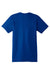 Hanes 4980 Mens Nano-T Short Sleeve Crewneck T-Shirt Deep Royal Blue Flat Back