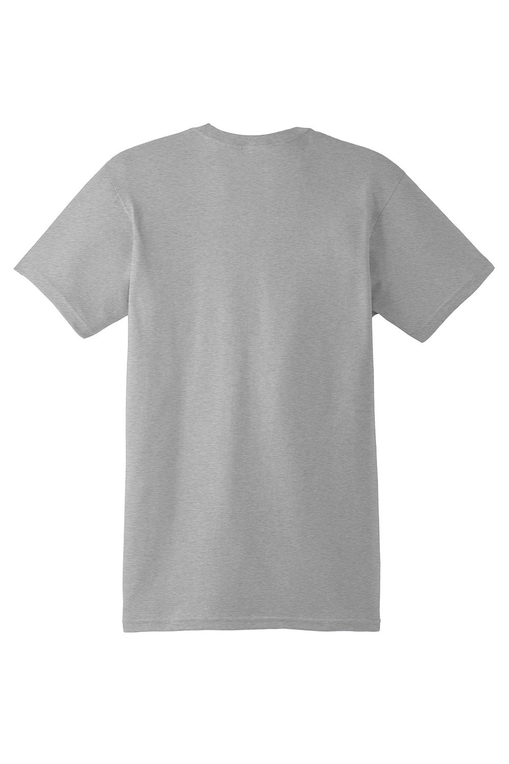 Hanes 4980 Mens Nano-T Short Sleeve Crewneck T-Shirt Light Steel Grey Flat Back