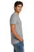 Hanes 4980 Mens Nano-T Short Sleeve Crewneck T-Shirt Light Steel Grey Model Side