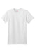 Hanes 4980 Mens Nano-T Short Sleeve Crewneck T-Shirt White Flat Front