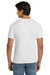 Hanes 4980 Mens Nano-T Short Sleeve Crewneck T-Shirt White Model Back