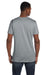 Hanes 4980 Mens Nano-T Short Sleeve Crewneck T-Shirt Vintage Grey Model Back