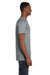 Hanes 4980 Mens Nano-T Short Sleeve Crewneck T-Shirt Vintage Grey Model Side