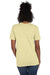 Hanes 4980 Mens Nano-T Short Sleeve Crewneck T-Shirt Heather Lemon Meringue Yellow Model Back