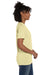 Hanes 4980 Mens Nano-T Short Sleeve Crewneck T-Shirt Heather Lemon Meringue Yellow Model Side