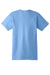 Hanes 4980 Mens Nano-T Short Sleeve Crewneck T-Shirt Carolina Blue Flat Back