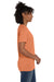 Hanes 4980 Mens Nano-T Short Sleeve Crewneck T-Shirt Heather Pumpkin Orange Model Side