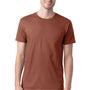 Hanes Mens Nano-T Short Sleeve Crewneck T-Shirt - Canyon Rock Brown