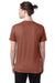 Hanes 4980 Mens Nano-T Short Sleeve Crewneck T-Shirt Canyon Rock Brown Model Back