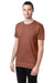 Hanes 4980 Mens Nano-T Short Sleeve Crewneck T-Shirt Canyon Rock Brown Model 3Q