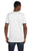 Hanes 498PT Mens Perfect-T PreTreat Short Sleeve Crewneck T-Shirt White Model Back