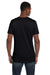 Hanes 498PT Mens Perfect-T PreTreat Short Sleeve Crewneck T-Shirt Black Model Back