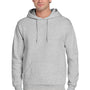 Jerzees Mens Super Sweats NuBlend Pill Resistant Fleece Hooded Sweatshirt Hoodie w/ Pouch Pocket - Ash Grey