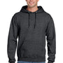 Jerzees Mens Super Sweats NuBlend Pill Resistant Fleece Hooded Sweatshirt Hoodie w/ Pouch Pocket - Heather Black