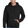 Jerzees Mens Super Sweats NuBlend Pill Resistant Fleece Hooded Sweatshirt Hoodie w/ Pouch Pocket - Black