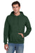 Jerzees 4997M/4997/4997MR Mens Super Sweats NuBlend Pill Resistant Fleece Hooded Sweatshirt Hoodie w/ Pouch Pocket Forest Green Model Front