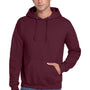 Jerzees Mens Super Sweats NuBlend Pill Resistant Fleece Hooded Sweatshirt Hoodie w/ Pouch Pocket - Maroon