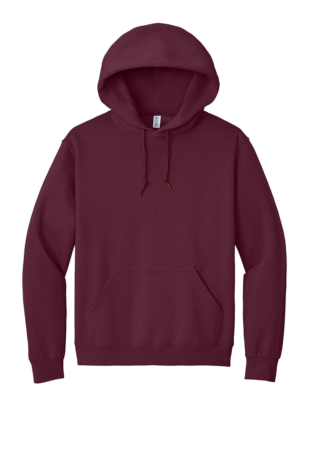 Jerzees 4997M/4997/4997MR Mens Super Sweats NuBlend Pill Resistant Fleece Hooded Sweatshirt Hoodie w/ Pouch Pocket Maroon Flat Front